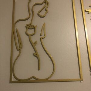 Gold Abstract Wall Art